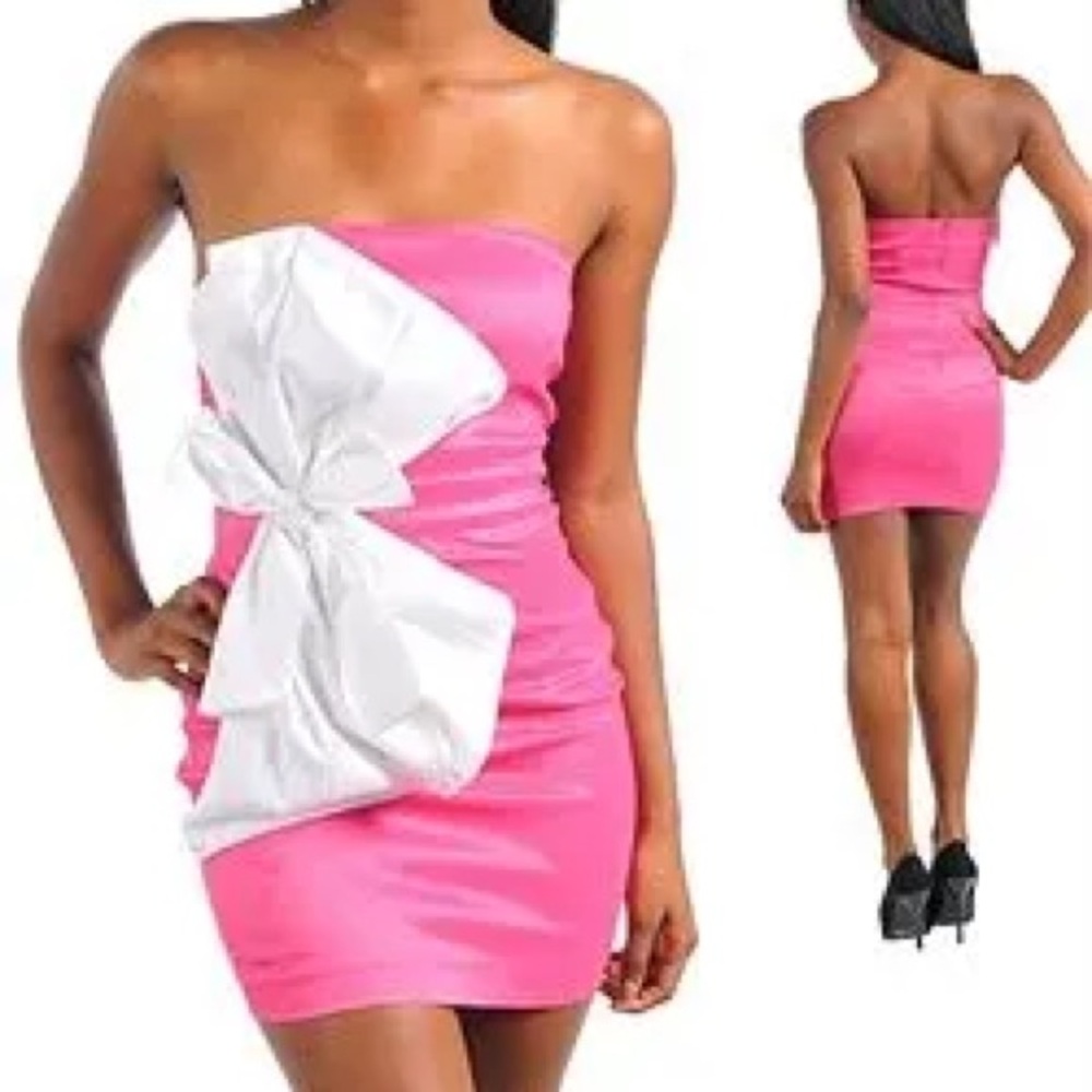 Bow Front Mini Dress, size XL